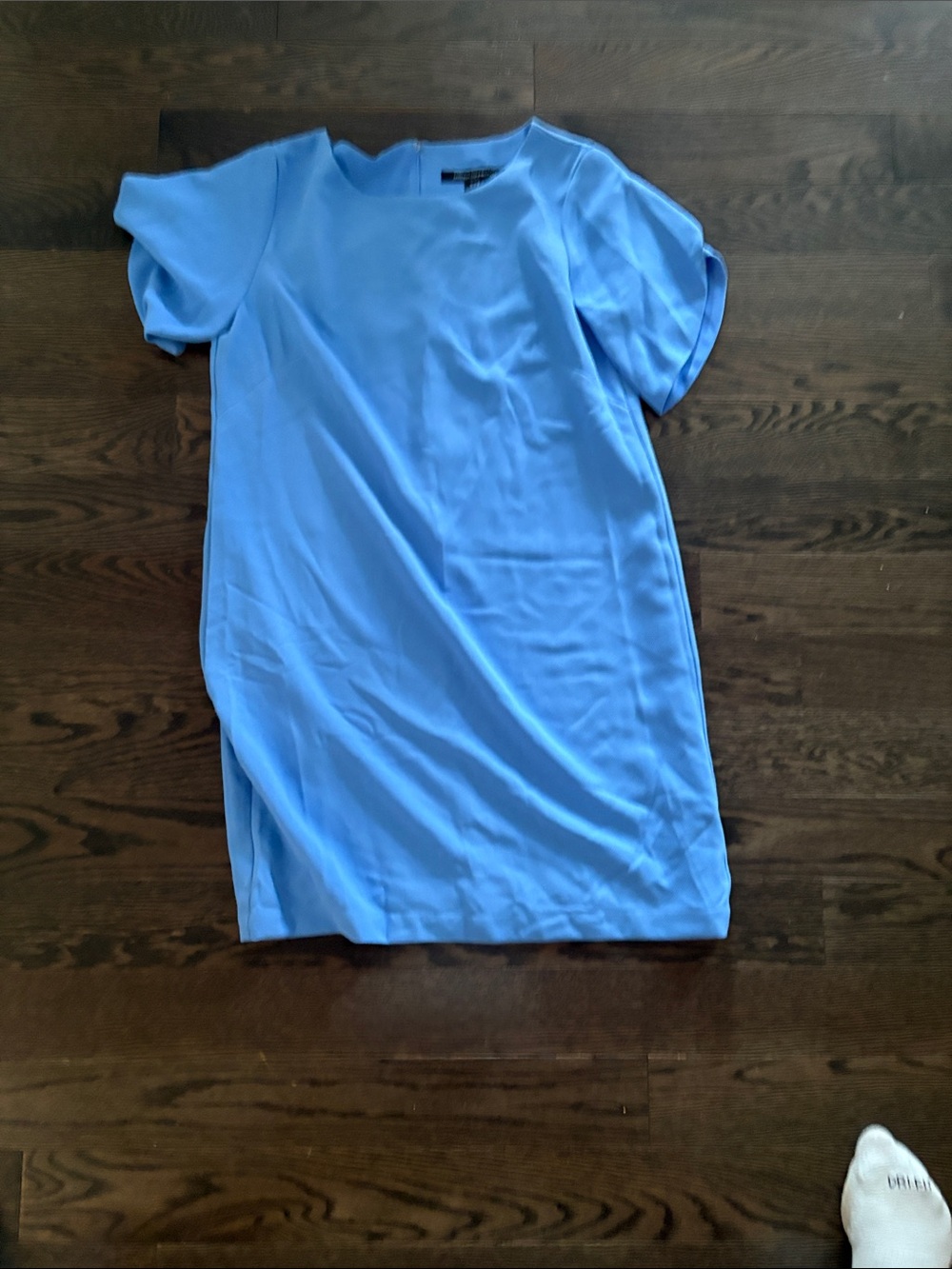 French Connection Sky Blue Short Sleeve Shift Dress